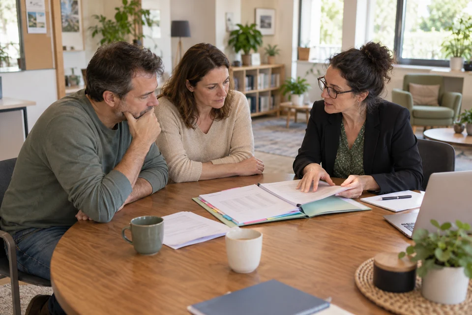 A repayment plan being examined with supporting documents.